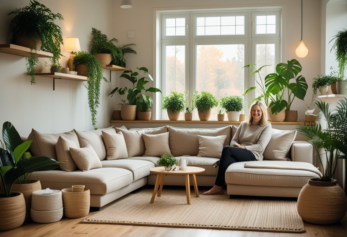 Sådan skaber du en hyggelig stue med usofaer og smukke potter